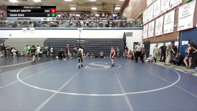 66 lbs Semifinal - Dash Dias, Shootbox Rigby vs Harley Gentry, Challis Blackheart Wrestling Club
