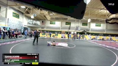 50 lbs Cons. Round 5 - Teagan Scherr, Gorilla Wrestling Club, Inc vs Scout Jackson, Eastside United