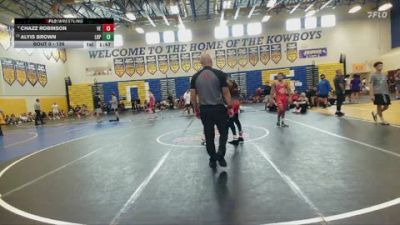 126 lbs Champ. Round 3 - Alyis Brown, Lake Highland Prep vs Chazz Robinson, Victory Elite