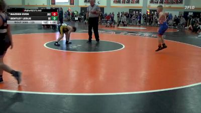 125 lbs Round 4 - Bentley Leslie, Midland Eagles vs Mazden Even, Jesup Mat Club