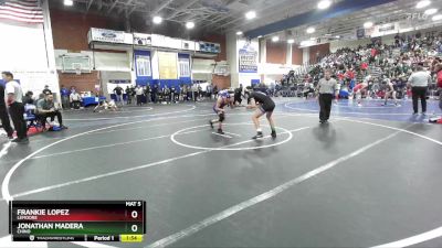 120 lbs Champ. Round 1 - Jonathan Madera, Chino vs Frankie Lopez, Lemoore