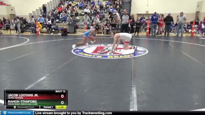 130 lbs Round 1 - Jacob Lootans Jr., Crass Trained vs Ramon Stanford, Menomonie Wrestling Club