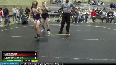 130 lbs Round 2 (6 Team) - Camden Garcia, Untouchables-Olympia vs Anthony Lombardo, Illinois Menace