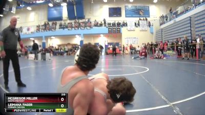 215 lbs Semifinal - Leimana Fager, Corner Canyon vs McGregor Miller, South Fremont