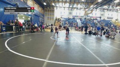 135 lbs 3rd Place Match - Cora Hayes, NORTH FORT MYERS HIGHSCHOOL vs Dovi Magee, Glasgow Wrestling Academy