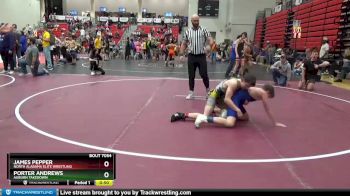 112 lbs Quarterfinal - James Pepper, North Alabama Elite Wrestling vs Porter Andrews, Auburn Takedown