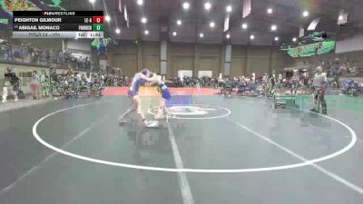 120 lbs Champ. Round 1 - Peighton Gilmour, Lincoln East vs Abigail Monaco, Park Hill South