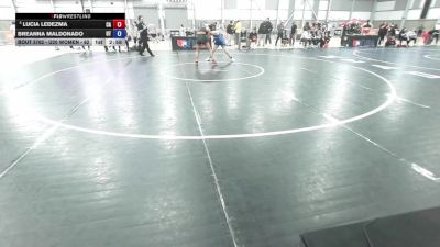 U20 Women - 68 lbs Cons. Round 5 - Lucia Ledezma, CA vs Breanna Maldonado, UT
