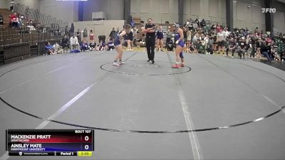 138 lbs Champ. Round 2 - Ainsley Mate, Marymount University vs Mackenzie Pratt, Unattached