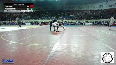 143 lbs Consi Of 8 #2 - Zane Entz, Hinton Comets vs Kash DePron, Bridge Creek Wrestling