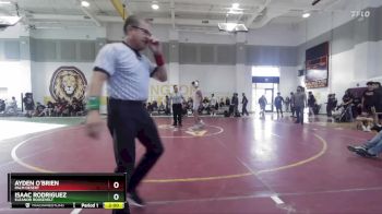 157 lbs Champ. Round 2 - Isaac Rodriguez, Eleanor Roosevelt vs Ayden O`Brien, Palm Desert