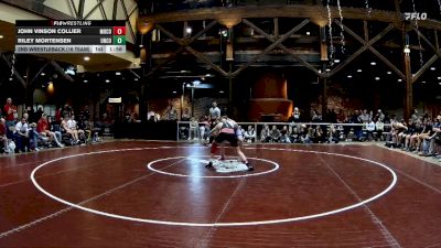 138 lbs 2nd Wrestleback (16 Team) - Riley Mortensen, Union County vs John Vinson Collier, Morgan County