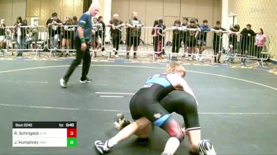 116 lbs Consi Of 8 #2 - Ryker Schingeck, X-Factor Elite vs Jackson Humphrey, High Desert WC