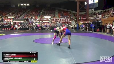 125 lbs Cons. Round 1 - Gracelyn Hembree, Pratt HS vs Kinsey Zorn, Russell HS