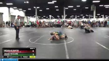 100 lbs Round 1 (8 Team) - Nicholas Raptis, U2 Upstate Uprising Gold vs Drake McClure, D3PRIMUS