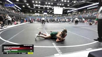 95 lbs Quarterfinal - Bradley Barnhart, Black Fox vs Parker Landers, Carroll