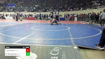 92 lbs Consi Of 32 #2 - Cooper Summers, Mustang Middle School vs Maverick Montgomery, Skiatook Bulldog Wrestling