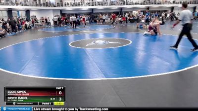 Elite 174 lbs Cons. Round 4 - Eddie Simes, Wisconsin-La Crosse vs Bryce Dagel, St. Cloud State