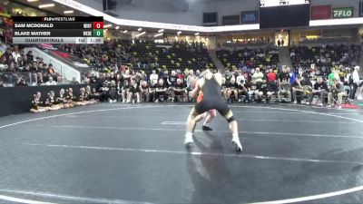 175 lbs Quarterfinal - Sam Mcdonald, Winterset vs Blake Mather, West Delaware, Manchester