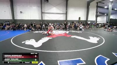 84 lbs Quarterfinal - Avery Mullins, Pioneer Grappling Academy vs Sophia Rodriguez, Victory Wrestling-Central WA