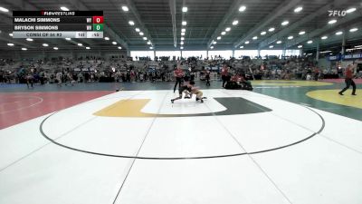 106 lbs Consi Of 64 #2 - Malachi Simmons, WY vs Bryson Simmons, WV