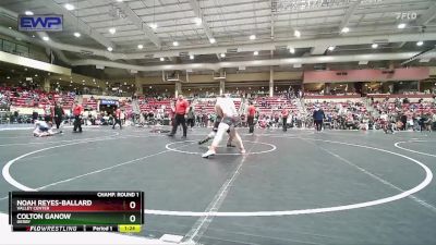 190 lbs Quarterfinal - Colton Ganow, Derby vs Noah Reyes-Ballard, Valley Center