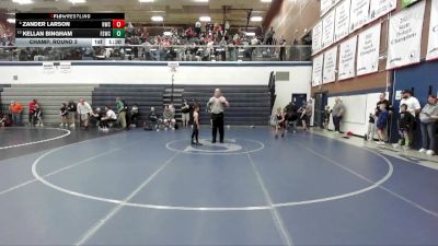 59 lbs Champ. Round 2 - Kellan Bingham, Fighting Squirrels Wrestling Club vs Zander Larson, Homedale Wrestling Club
