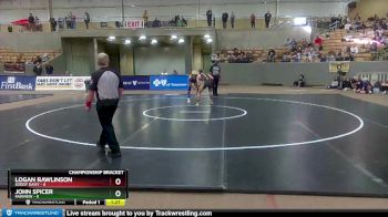 152 lbs Quarterfinals (8 Team) - Logan Rawlinson, Soddy Daisy vs John Spicer, Fairview