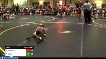 46 lbs Round 2 (6 Team) - Asher Wilbur, Show Me National Team vs Adalynn Anthony, Ares WC