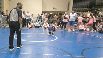 90 lbs Rr Rnd 3 - Eleanor Harte, NewWhale Pink - Girls vs Julianna LaSavage, MGW Black Widows - Girls