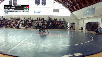 125 lbs Quarterfinal - Taveon Moss, Hiram vs Aidan Carter, Thiel College