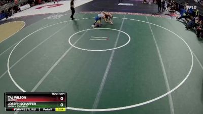 5th Place Match - Joseph Schaffer, Lincoln Southeast vs Taj Wilson, Kearney