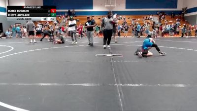 80 lbs Cons. Semi - Rhett Lovelace, Legacy Elite Wrestling Club vs James Bowman, Mighty Warriors Wrestling Aca