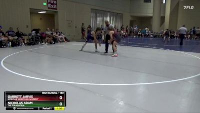 150 lbs Cons. Round 3 - Garrett Jarvis, Niceville Wrestling Academy vs Nicholas Adam, The Foundation