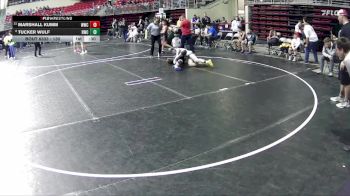 130 lbs Cons. Semi - Tucker Wulf, Rocks Wrestling Club vs Marshall Kumm, Wrestling With Character