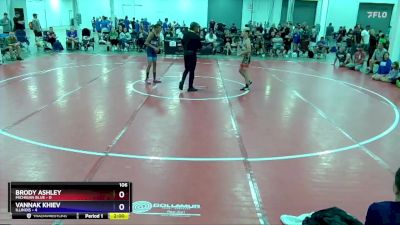 106 lbs Round 2 (8 Team) - Brody Ashley, Michigan Blue vs Vannak Khiev, Illinois