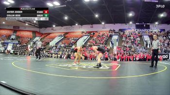 150 lbs Quarterfinals (8 Team) - Javier Anger, St Louis HS vs Collin Jess, Charlevoix HS
