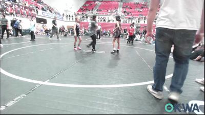 74-78 lbs Semifinal - Aaliyah Herlong, Del City Little League Wrestling vs KIMBER BRYSON, Perkins