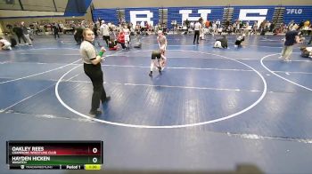 96 lbs Cons. Round 2 - Oakley Rees, Champions Wrestling Club vs Hayden Hicken, Wasatch