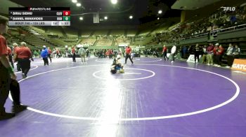 126 lbs Semifinal - Siraj Sidhu, Clovis North vs Daniel Benavides, Highland