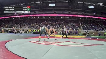 D3-215 lbs Cons. Round 2 - Ben Wilson, Gladstone vs Trae Zerba, Central Montcalm