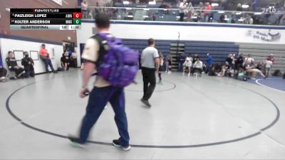 63 lbs Quarterfinal - Kolter Anderson, Middleton Wrestling Club vs PaizLeigh Lopez, All In Wrestling Academy