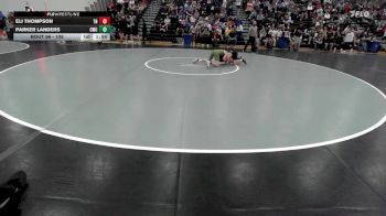 106 lbs Champ. Round 2 - Parker Landers, Carroll Wrestling Club vs Eli Thompson, The Hideout