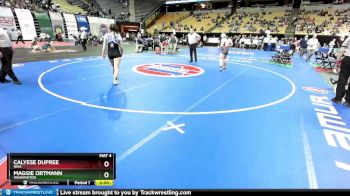 155 Class 2 lbs Quarterfinal - Calyese Dupree, Nixa vs Maggie Ortmann, Washington