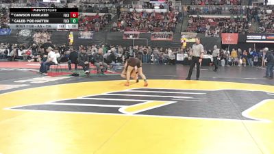AA - 126 lbs Quarterfinal - Caleb Poe-Hatten, Flathead (Kalispell) vs Dawson Hamland, Flathead (Kalispell)