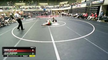 120 lbs Finals (8 Team) - Adam Buenger, Rochester Mayo vs Drew Metcalf, North Scott