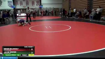 120 lbs Cons. Round 1 - Bryer Billingsly, Washington vs Jacob Widmer, Burlington