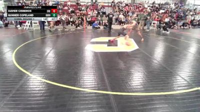 120 lbs Cons. Round 1 - Xavier Cisneros, Erie vs Gunner Copeland, Burns/Pine Bluffs