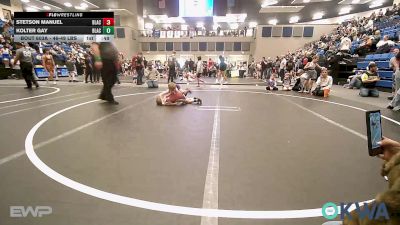 46-49 lbs Rr Rnd 1 - Stetson Manuel, Blackwell Wrestling Club vs Kolter Gay, Blackwell Wrestling Club