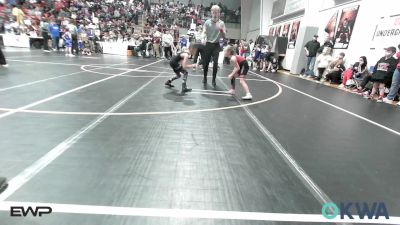 55 lbs Consi Of 4 - Gracelyn Alber, Barnsdall Youth Wrestling vs Johnny Weisinger, Wyandotte Youth Wrestling